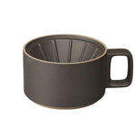 Hasami Porcelain Dripper, Black - Acacia