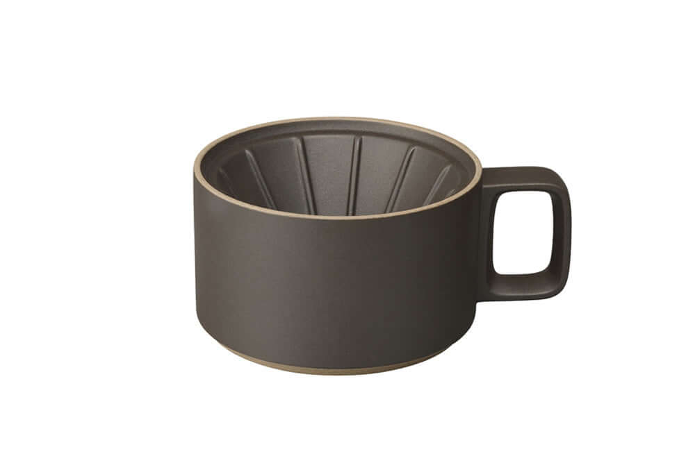 Hasami Porcelain Dripper, Black - Acacia