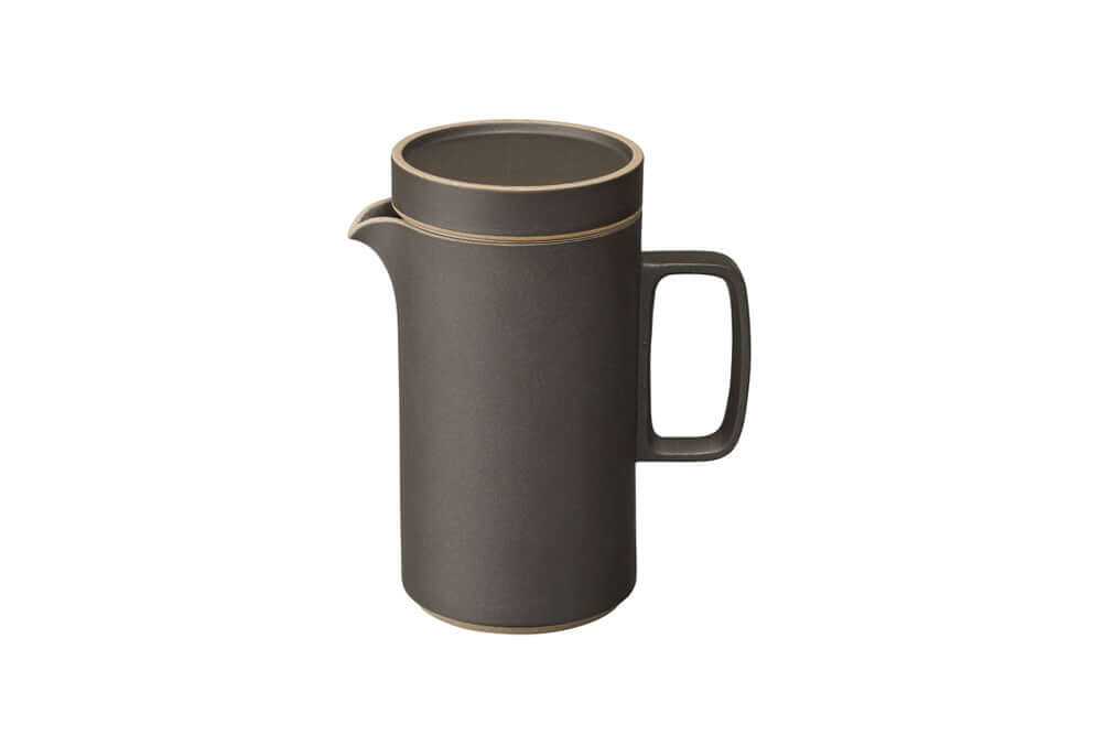 Hasami Porcelain Tall Teapot, Black - Acacia