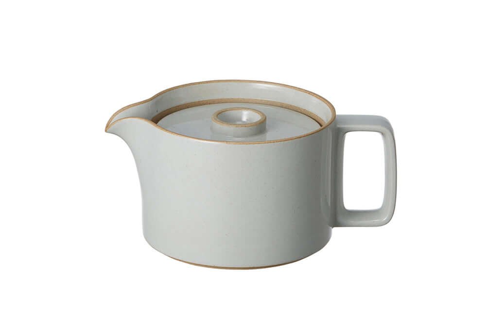 Hasami Porcelain Teapot, Gloss Grey - Acacia