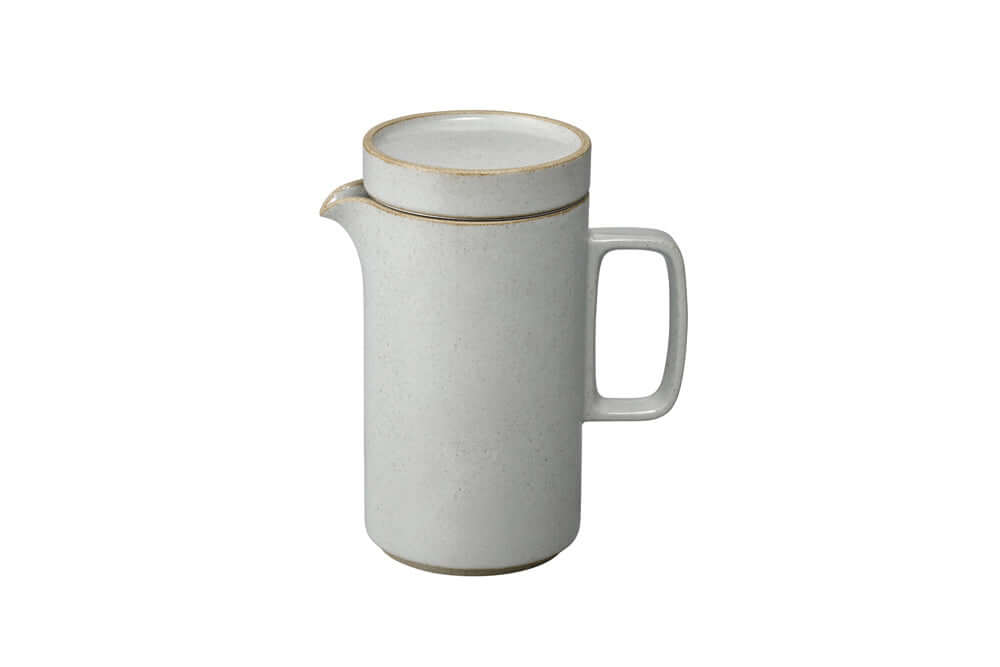 Hasami Porcelain Tall Teapot, Gloss Grey - Acacia