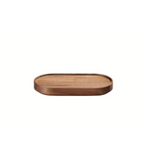 Hasami Porcelain Small Oval Wood Tray, Walnut - DISCONTINUED