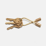 Helix Key Ring, Brass