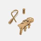 Helix Key Ring, Brass