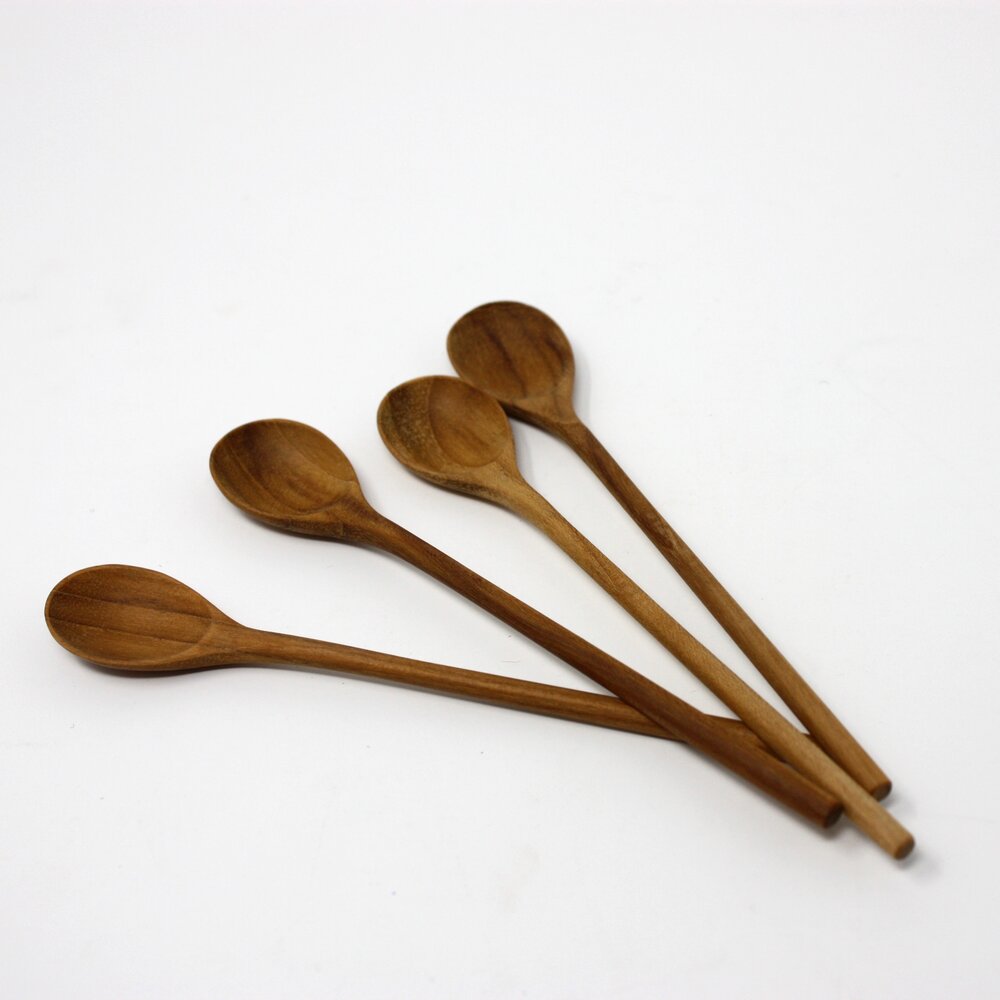 Teak Spoons, Set of 4 - Acacia