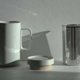 Hasami Porcelain Tall Teapot, Gloss Grey - Acacia