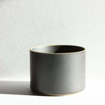 Hasami Porcelain large black planter with a sleek design, ideal for potting plants or as a stylish cachepot.