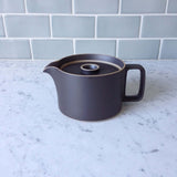 Hasami Porcelain Teapot, Black - Acacia