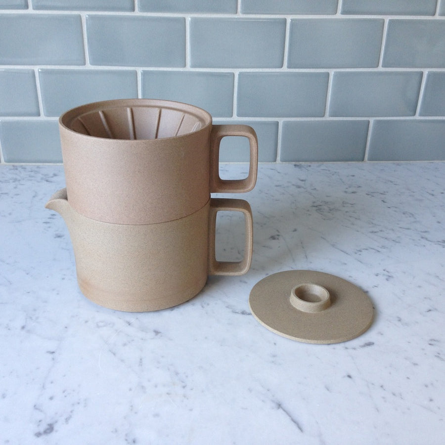 Hasami Porcelain Teapot, Gloss Grey - Acacia