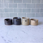 Hasami Porcelain Sugar Pot, Black - Acacia