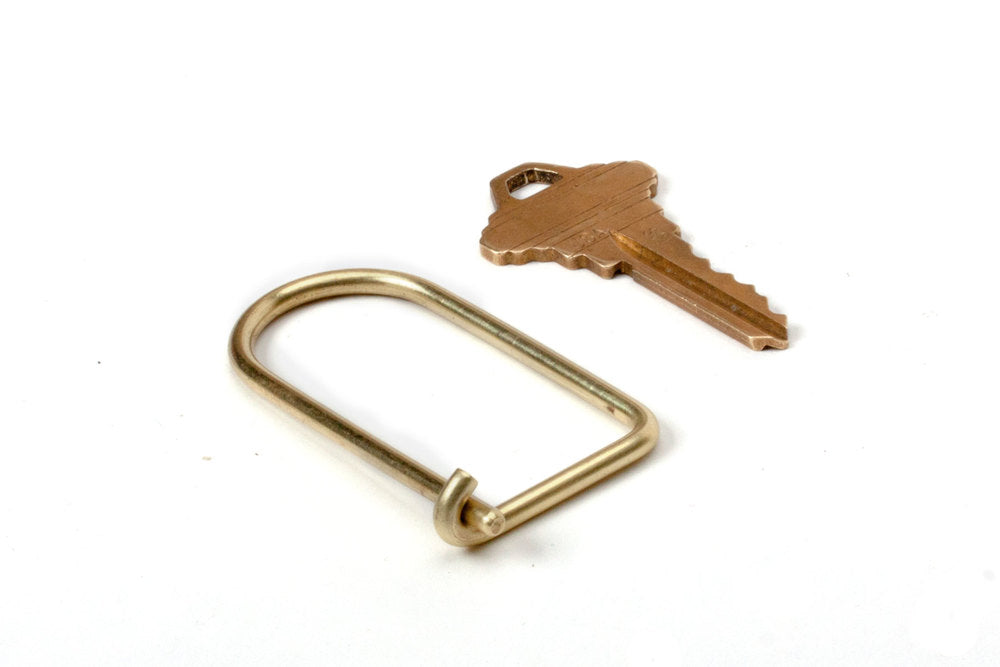 Wilson Brass Keyring - Acacia