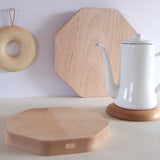 Kakudo Bagel Trivet, Two Sizes - Acacia