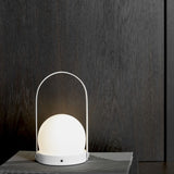 Carrie LED Lamp, White - Acacia