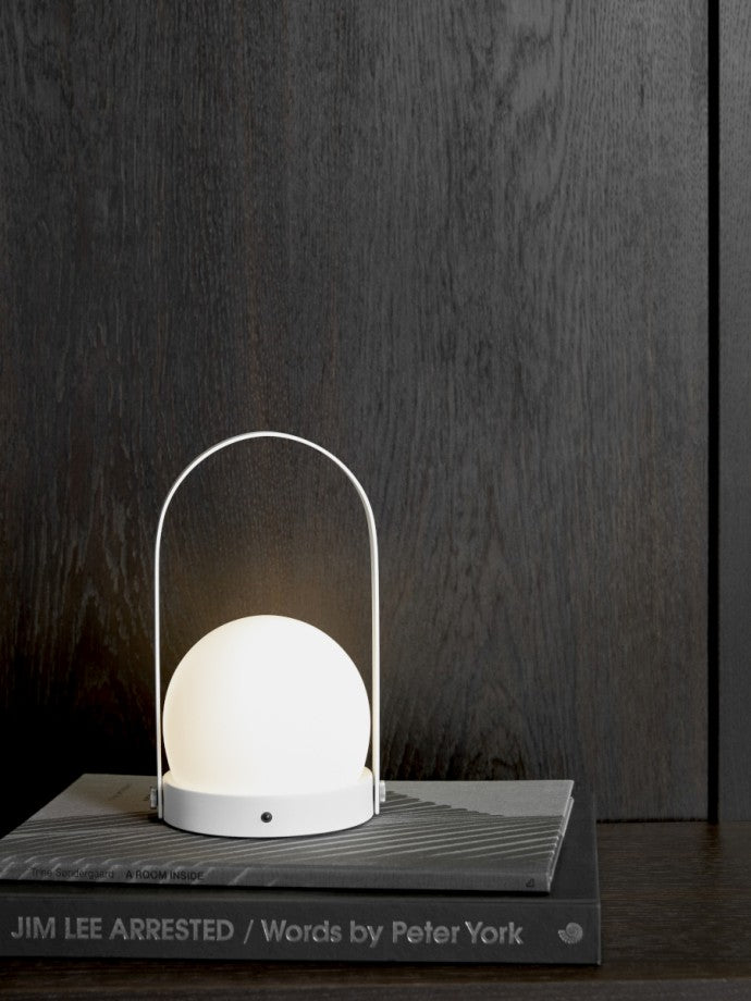 Carrie LED Lamp, White - Acacia