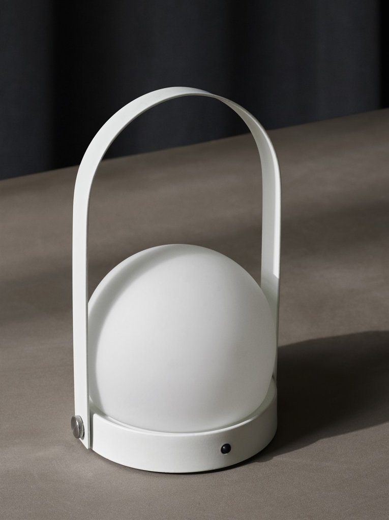 Carrie LED Lamp, White - Acacia
