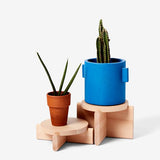 Beechwood Plant Pedestals, Set of 2