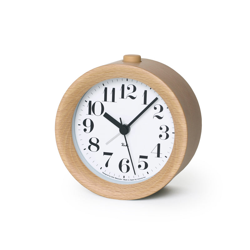 Riki Wood Alarm Clock - Acacia