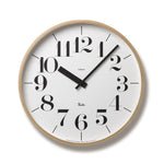 Riki Wall Clock, Two Sizes - Acacia