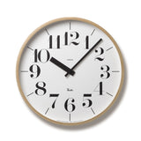 Riki Wall Clock, Two Sizes - Acacia