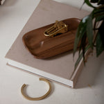 Wilson Brass Keyring - Acacia