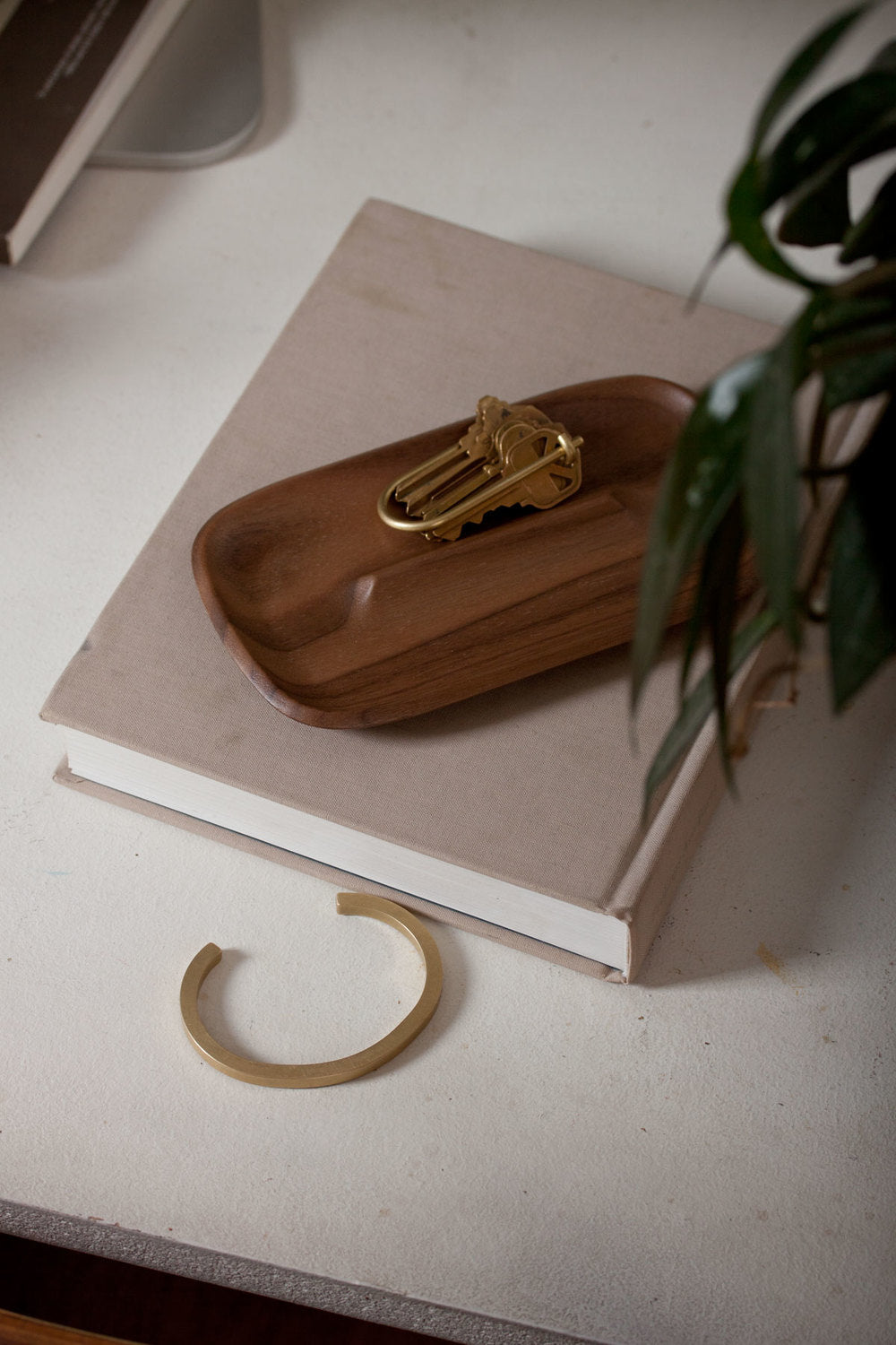 Wilson Brass Keyring - Acacia