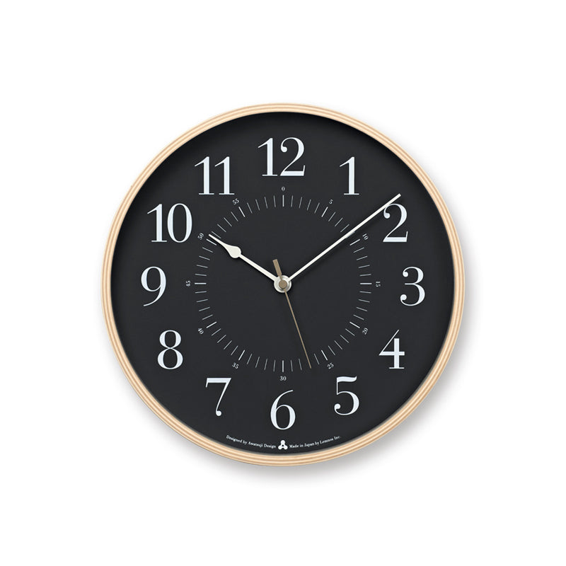 Toki Gray Clock - Acacia