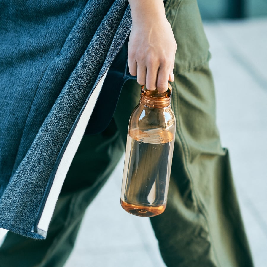 Kinto Water Bottle, Amber - Three Sizes
