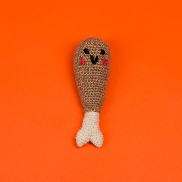 Hand Knit Drumstick - Acacia