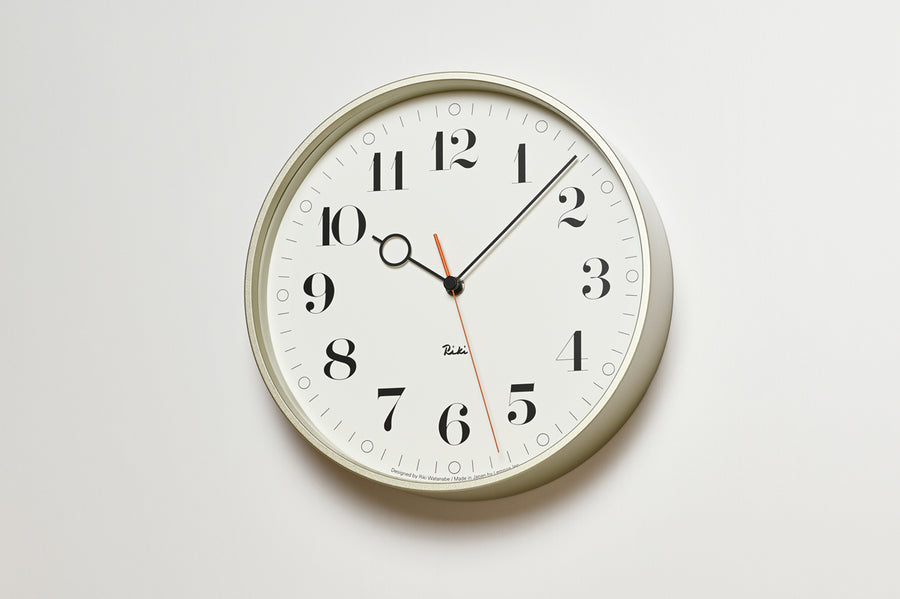 Riki Ring Clock, White