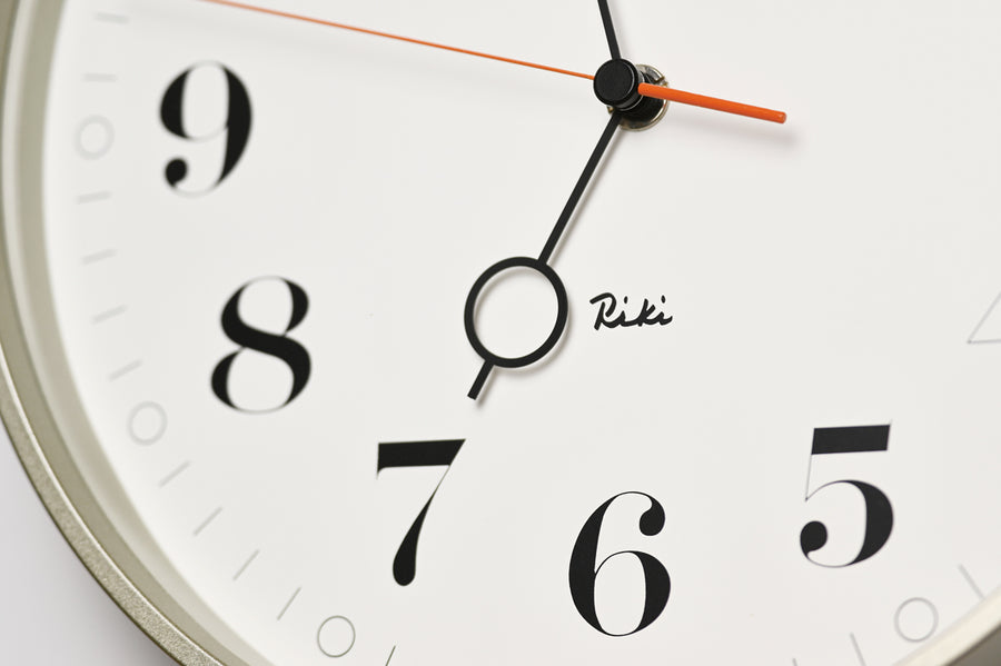 Riki Ring Clock, White