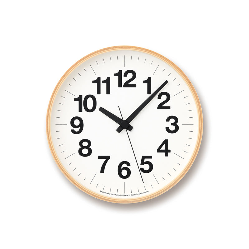 Numbers Clock - Acacia