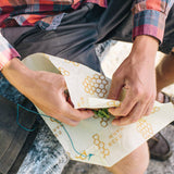 Bee's Wrap Sandwich Wrap, Honeycomb Print