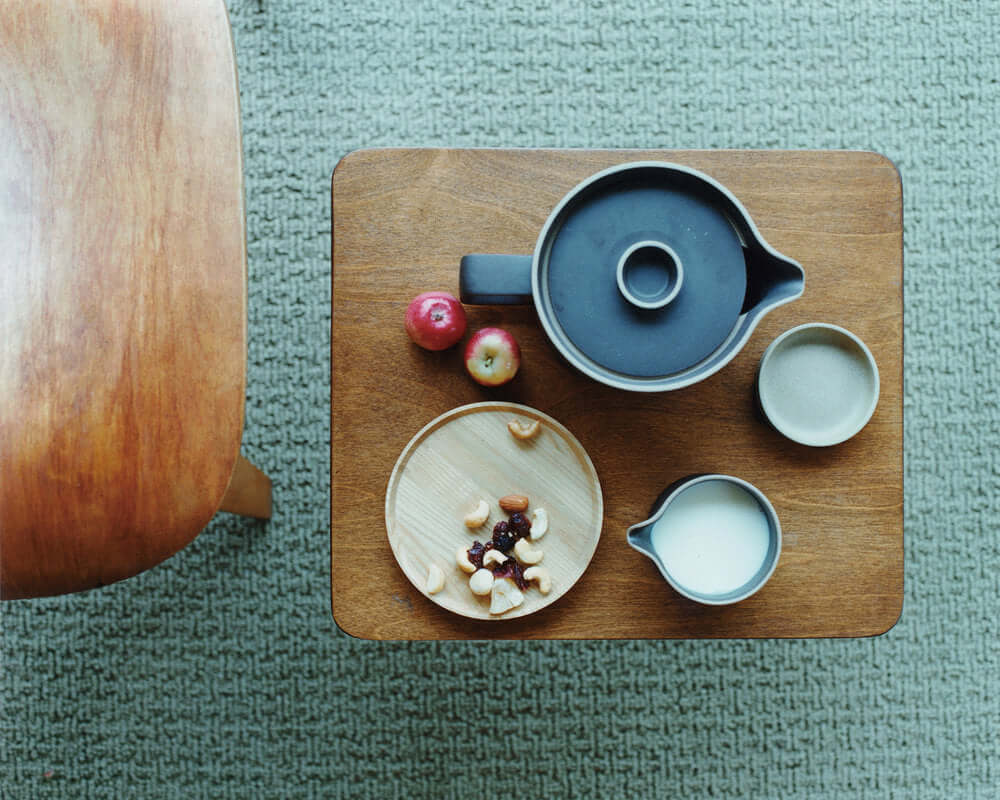 Hasami Porcelain Wood 5 5/8" Plate / Tray, Ash - Acacia