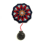 Macon et Lesquoy Hand-Embroidered Pins - Acacia