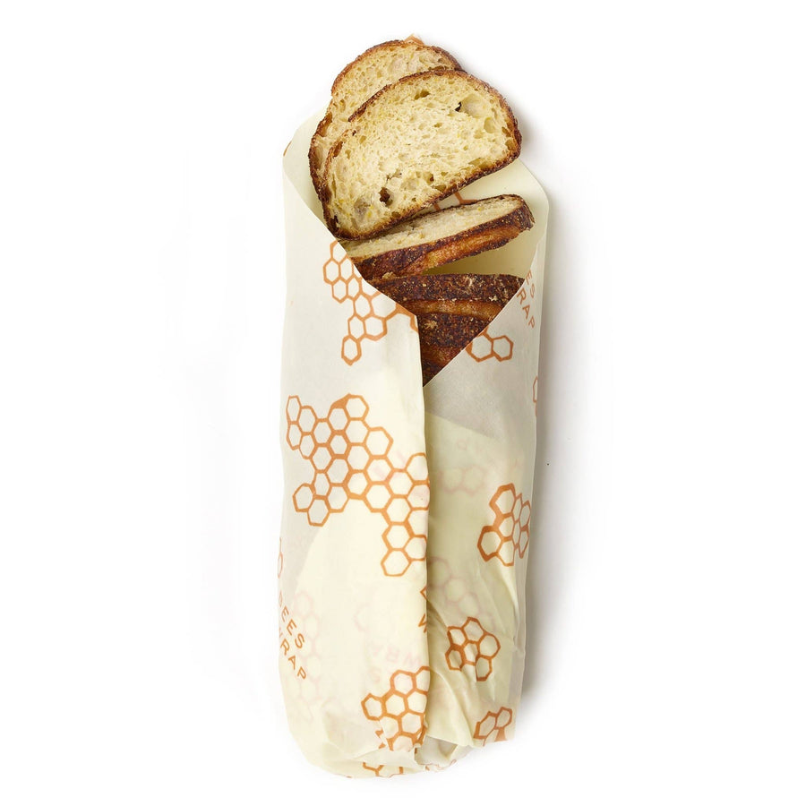 Bee's Wrap Bread Wrap, Honeycomb Print