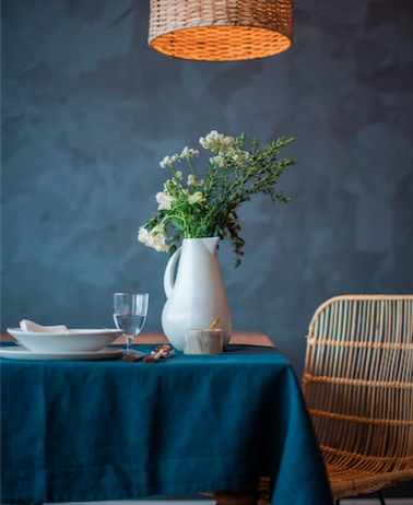 gharyan kuduo stoneware pitcher in matte white with flowers