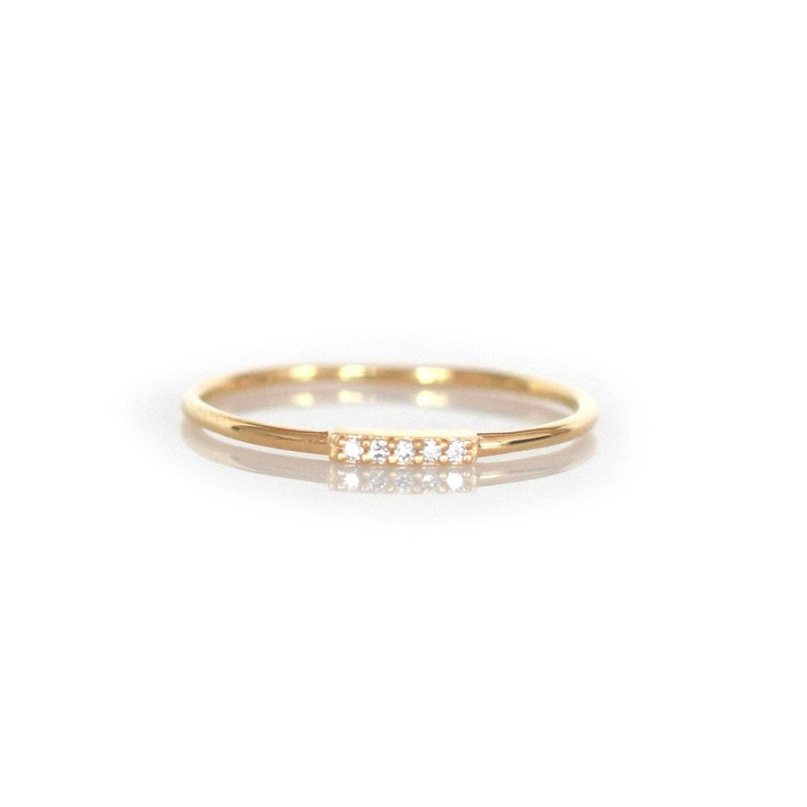 Alinea Pavé Diamond Gold Ring