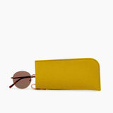 Merino Wool Felt Eyeglass Sleeve, Dijon