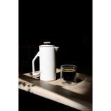 850 mL Ceramic French Press, Gloss Cream