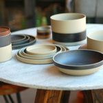 Hasami Porcelain Plates, Natural - Acacia