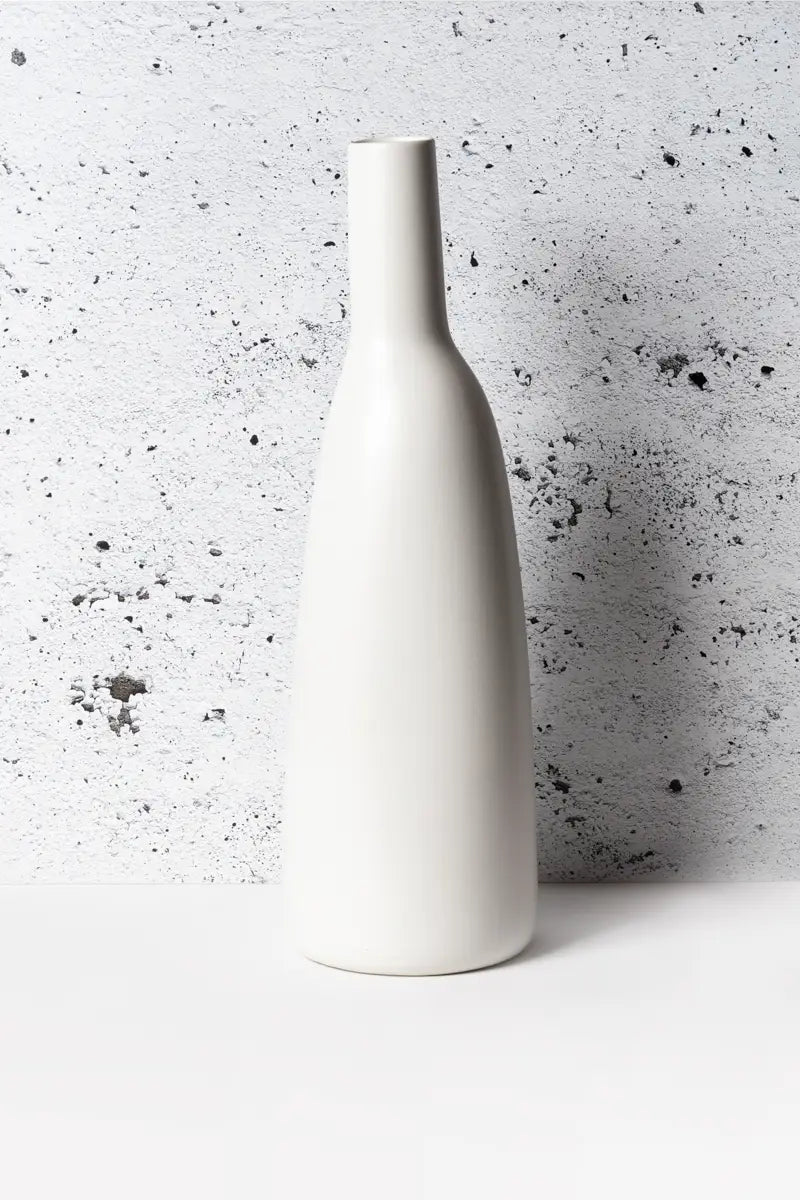 Dadasi Stoneware Vase, Matte White