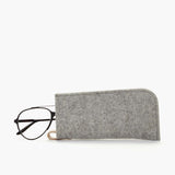Merino Wool Felt Eyeglass Sleeve, Granite