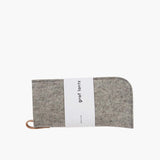 Merino Wool Felt Eyeglass Sleeve, Granite