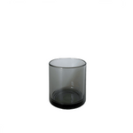 Hasami Porcelain glass tumbler in grey, modern design ideal for various beverages, stackable.
