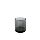 Hasami Porcelain glass tumbler in grey, modern design ideal for various beverages, stackable.