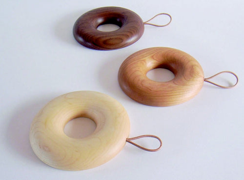 Kakudo Bagel Trivet, Two Sizes - Acacia