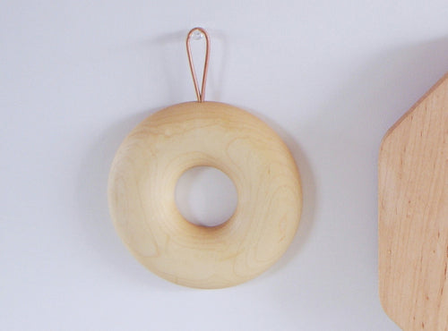 Kakudo Bagel Trivet, Two Sizes - Acacia