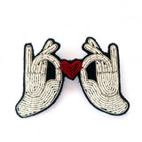 Macon et Lesquoy Hand-Embroidered Pins - Acacia