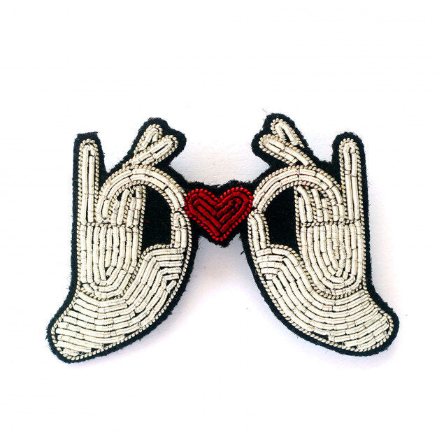 Macon et Lesquoy Hand-Embroidered Pins - Acacia