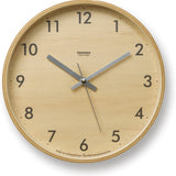 Plywood Grey Clock - Acacia